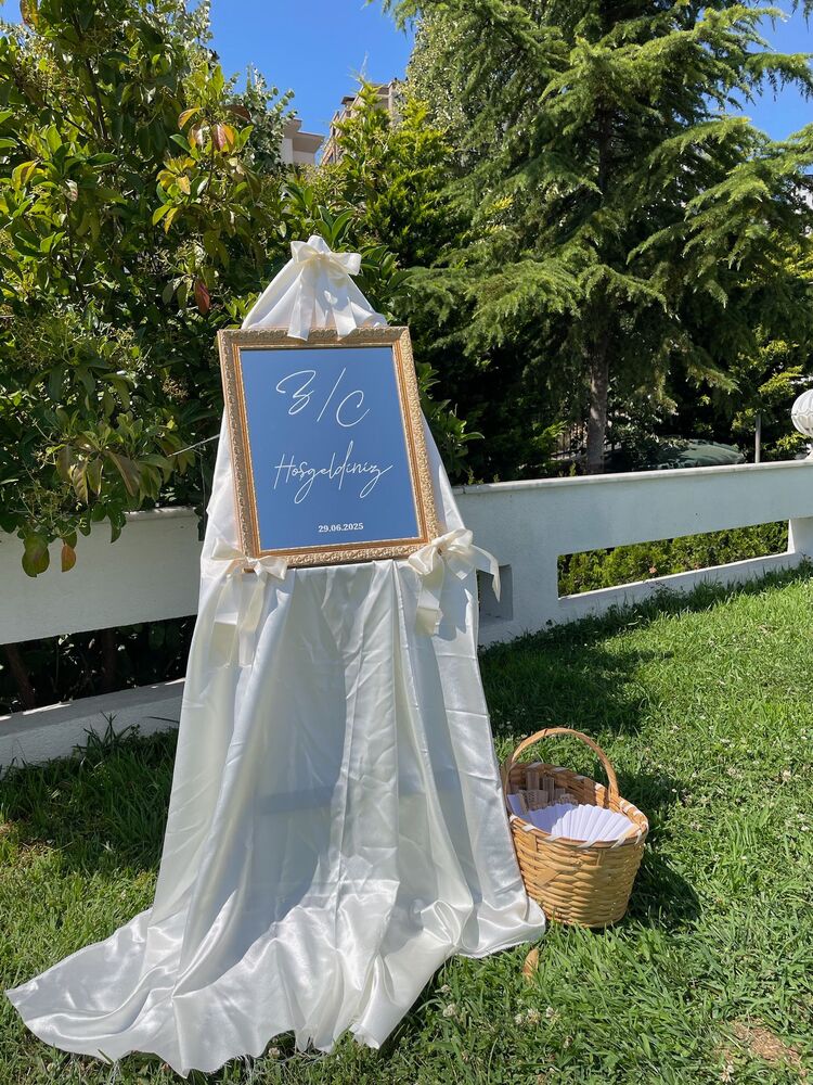 Altın Çerçeveli 40x50 Karşılama Aynası