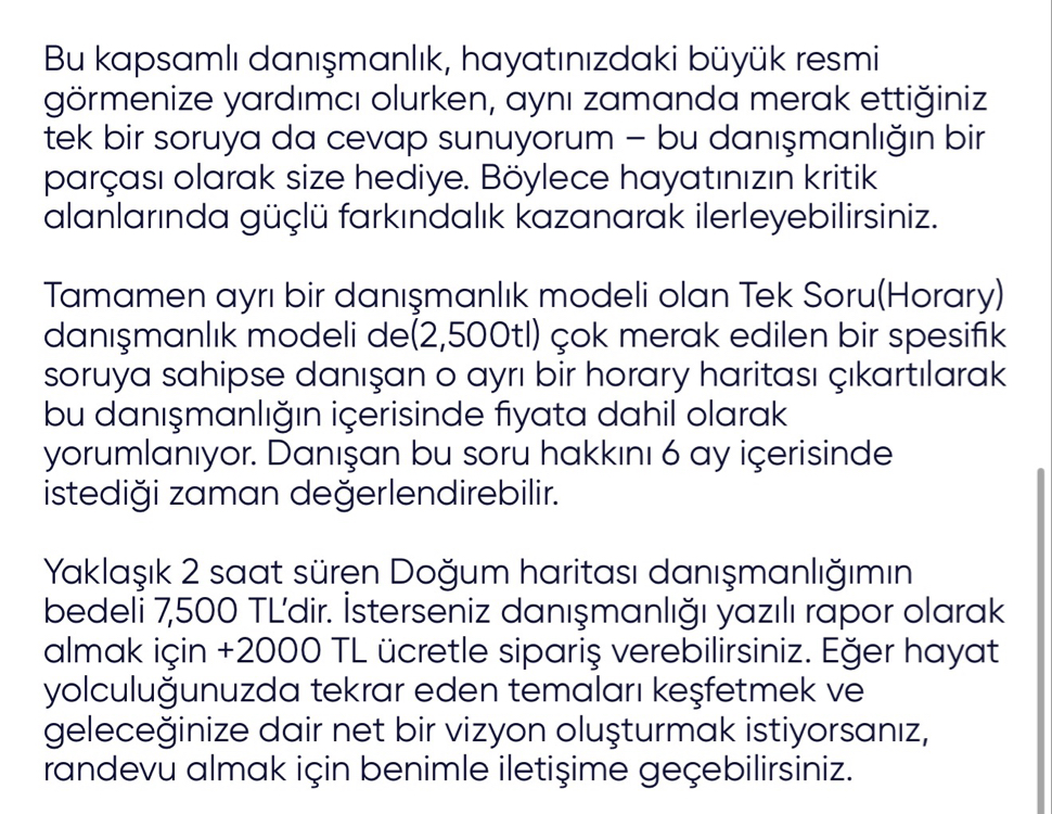 •Hediye• Doğum Haritası + Yıllık Öngörü Danışmanlığı 