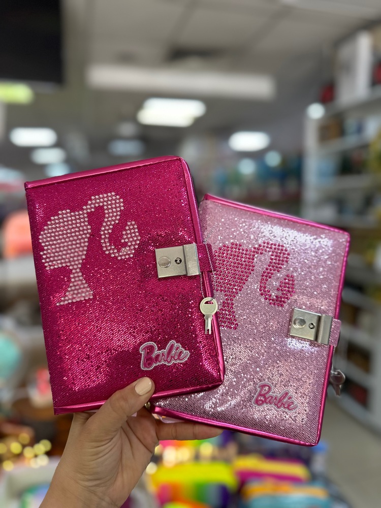 Simli Barbie Kilitli Defter