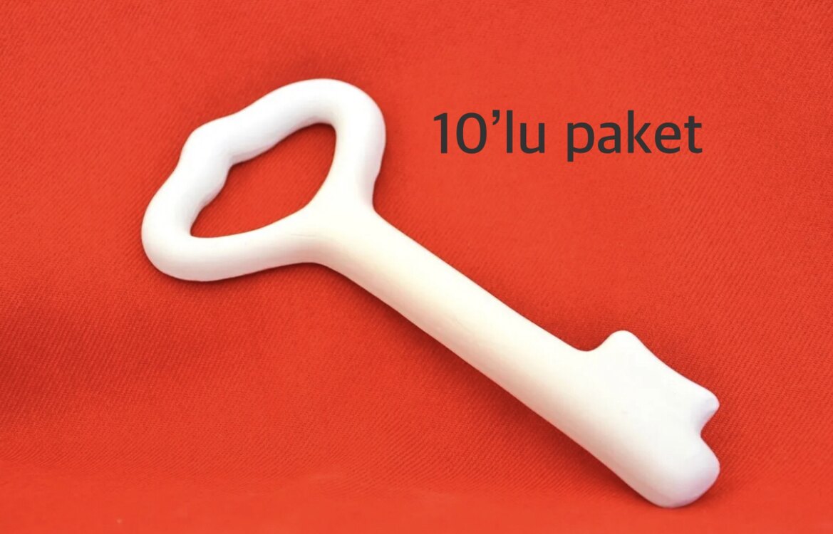 10’lu Ham Çini Anahtar (18cm)