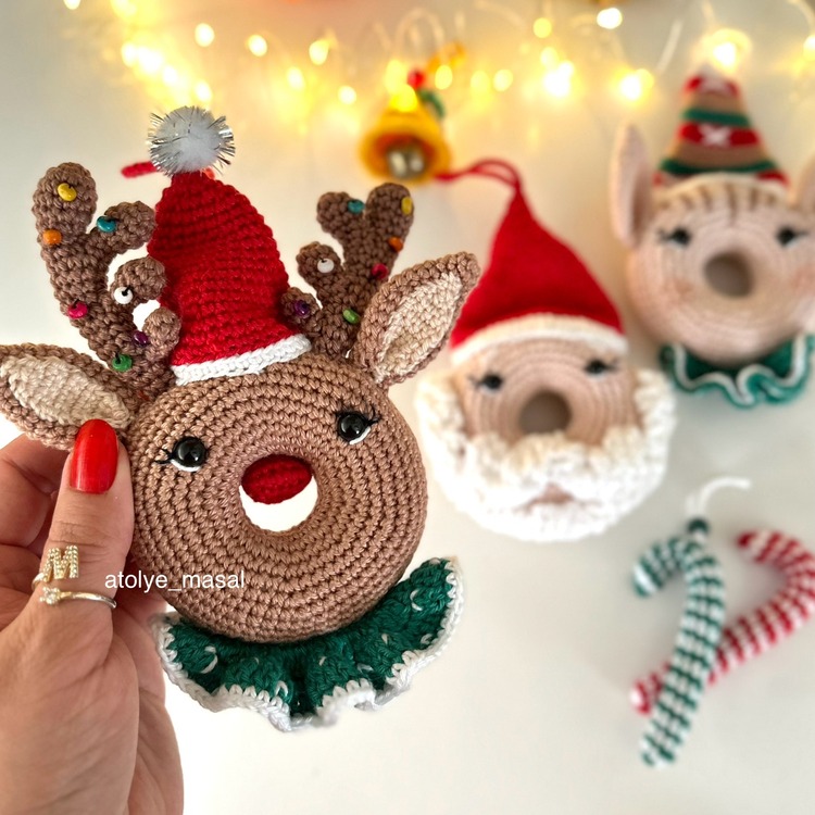 5’li Donat Süsler Tarif Seti | 5 Donut Decorations Patterns Set | Digital Crochet Patterns