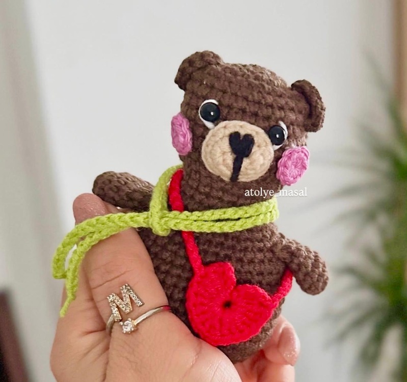 Amigurumi Çıt çıtlı Stres Oyuncağı Ayıcık Tarifi (PDF) | Crochet Pattern (Digital Download)