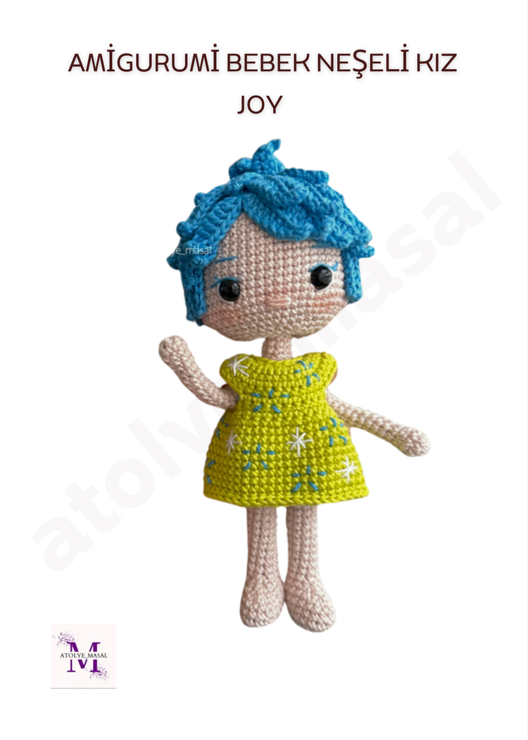 Amigurumi Bebek Neşeli Kız Joy PDF Tarif Dosyası | Amigurumi Baby Joy