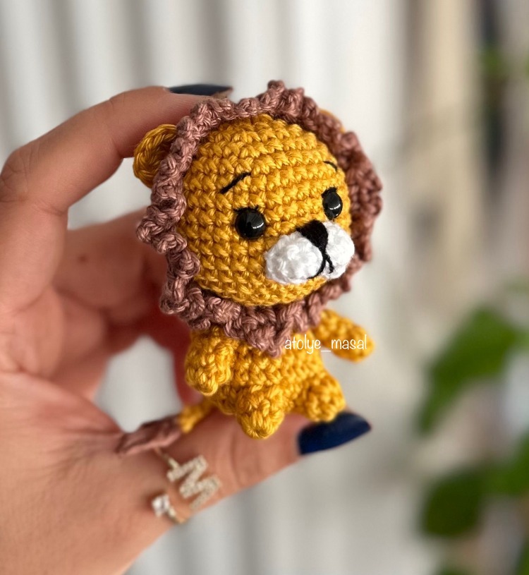 Amigurumi Yavru Aslan PDF Tarif | Baby Lion Crochet Pattern (PDF, Digital Download)