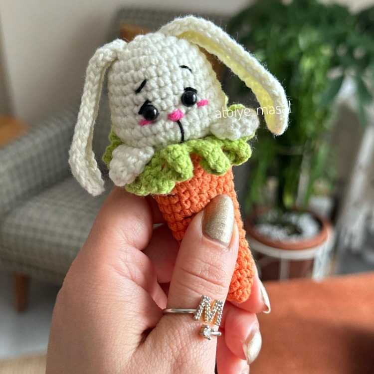 Amigurumi Çıt Çıtlı Stres Oyuncağı Tavşan Tarifi