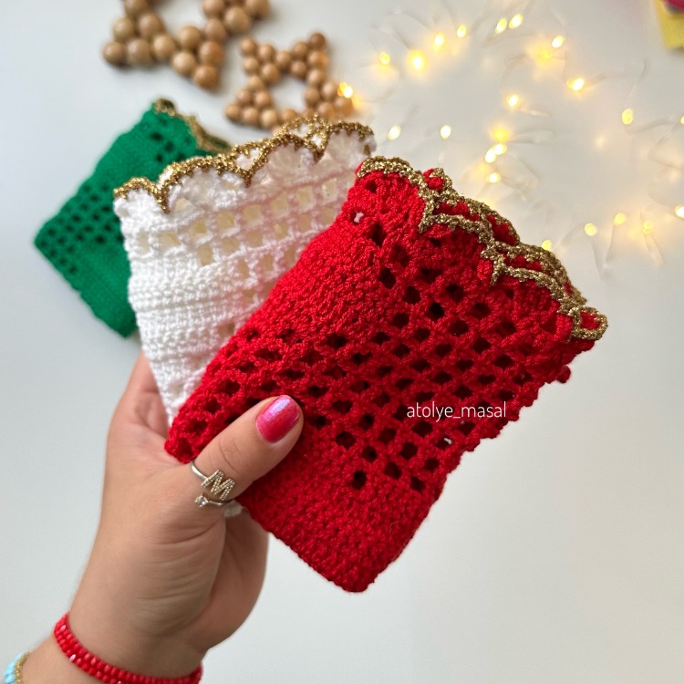 Sevimli Kalpli Bandana – El Yapımı, Tığ İşi Aksesuar