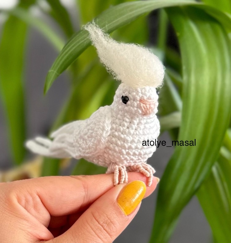 Araba Süsü Minik Kuş PDF Tarif | Video Destekli | Mini Bird Car Charm (Digital Download)