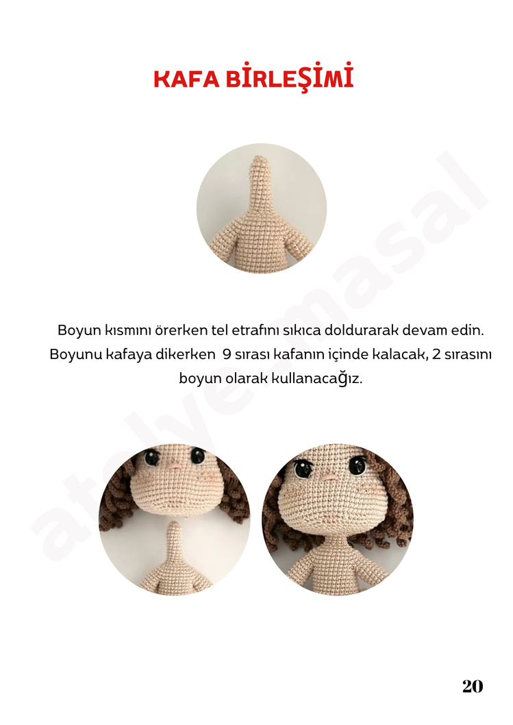 Mantar Kız Maisie PDF Yazılı Tarif Dosyası | Mushroom Girl Maisie Crochet Download