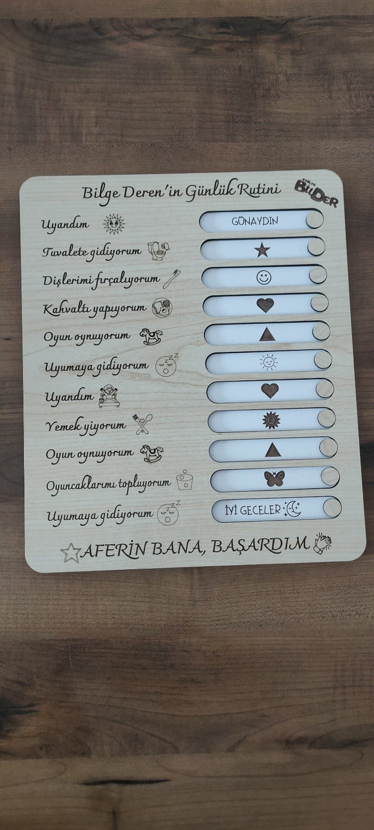 Günlük Rutin Tablosu