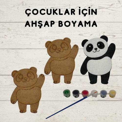 Ahşap Panda Boyama