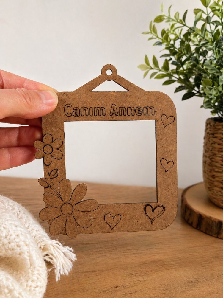 Canım Annem Yazılı Magnet Çerçeve
