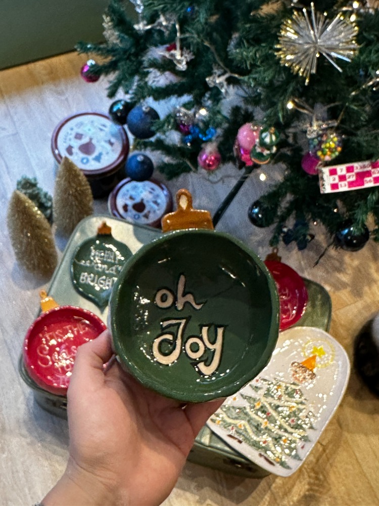Yılbaşı Konseptli El Yapımı Mini Kase | “Oh Joy” | Atölye Gypsy