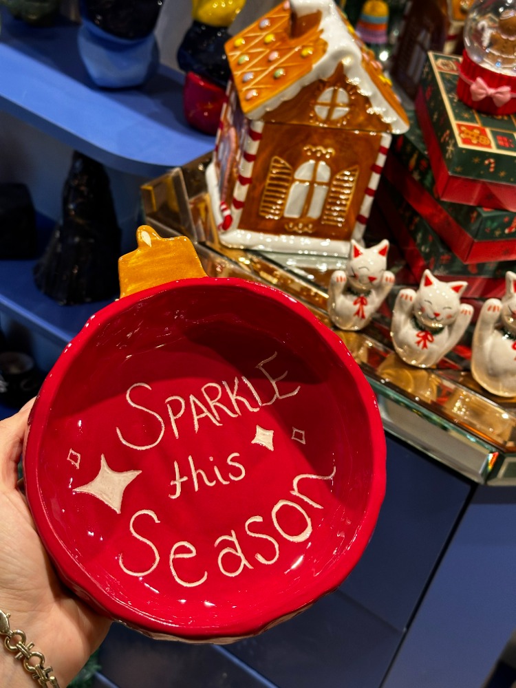 Yılbaşı Konseptli El Yapımı Kase – “Sparkle This Season” | Atölye Gypsy