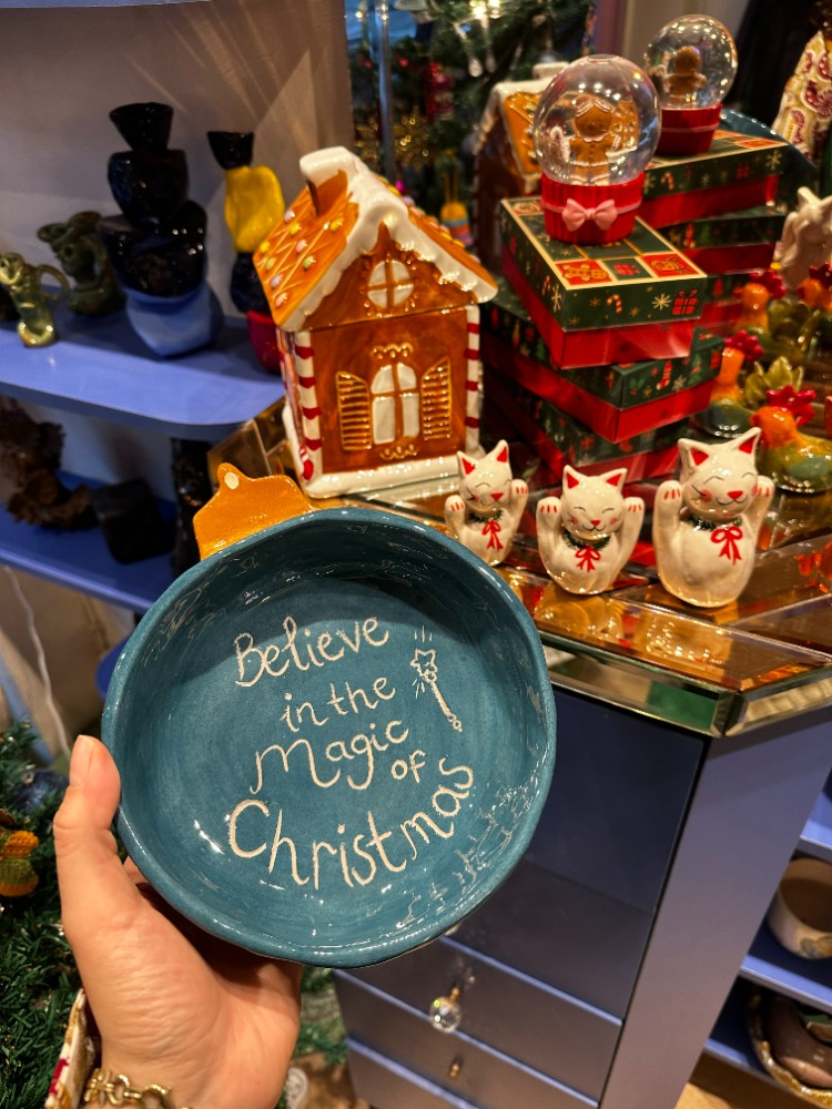 Yılbaşı Konseptli El Yapımı Kase – “Believe in the Magic of Christmas” | Atölye Gypsy