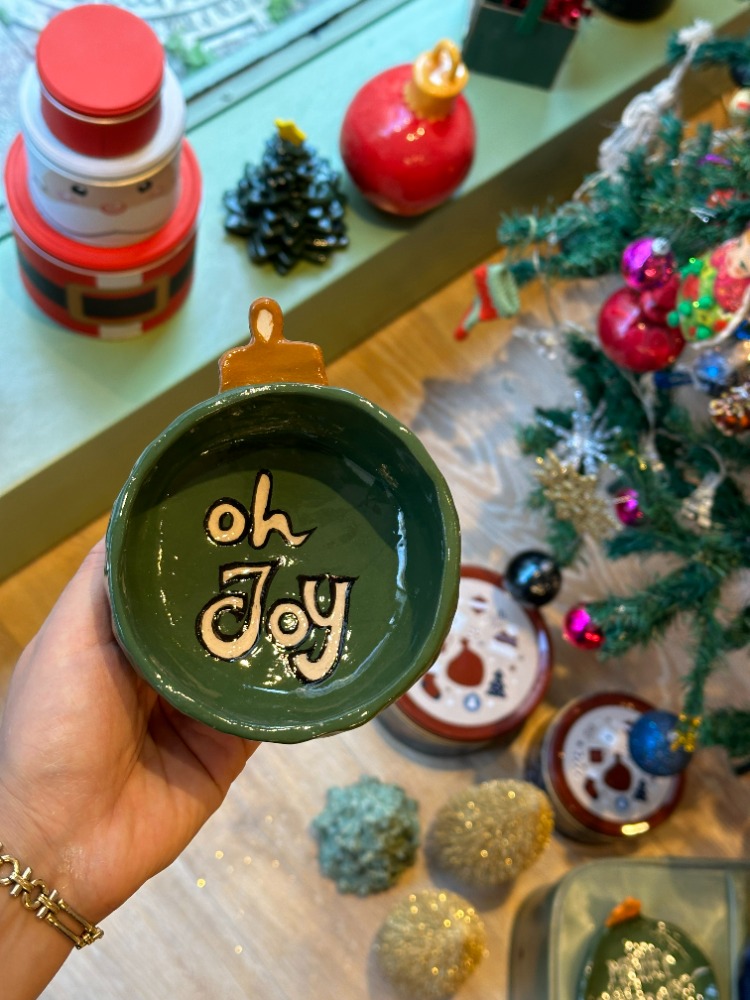 Yılbaşı Konseptli El Yapımı Mini Kase | “Oh Joy” | Atölye Gypsy