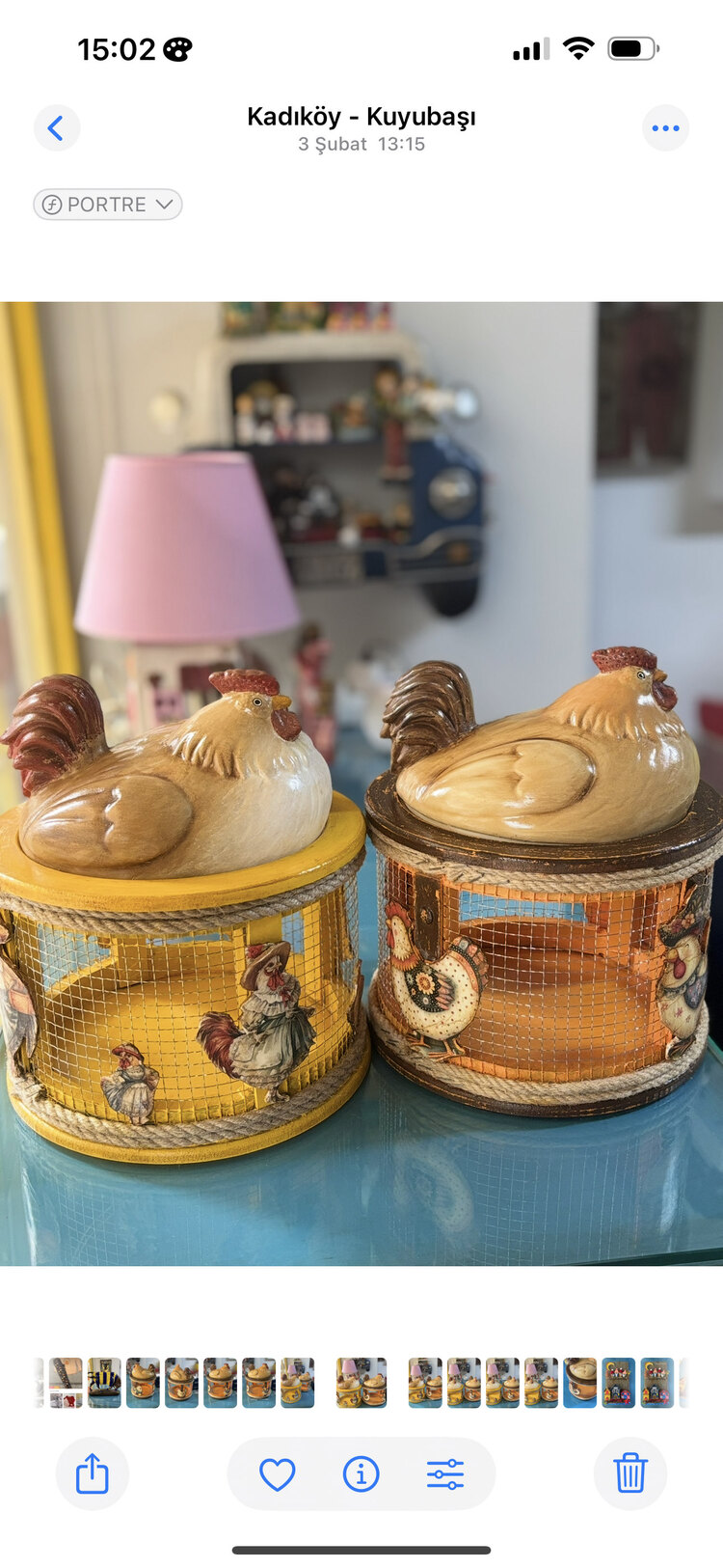 Sepetli tavuk yumurtalık