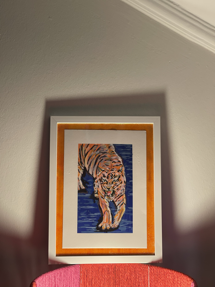 The Royal Bengal Akrilik Orijinal Resim Çerçeveli
