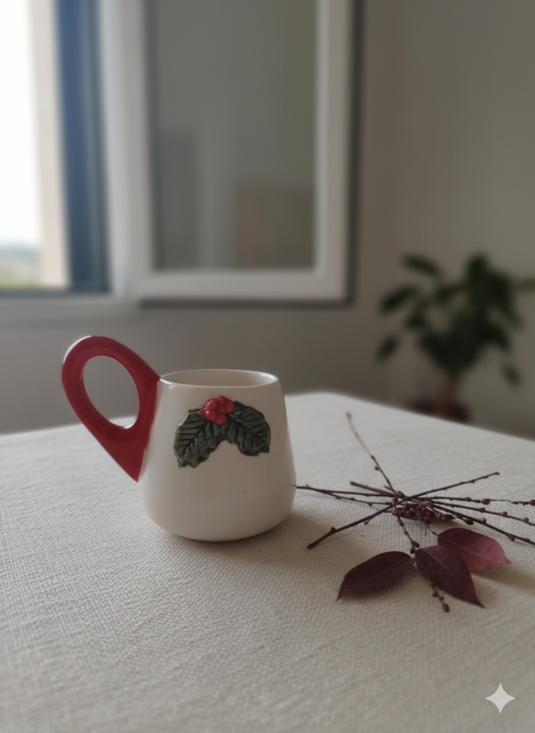 Kokina Figürlü Türk Kahvesi Fincan ve Tabağı - 100 ml