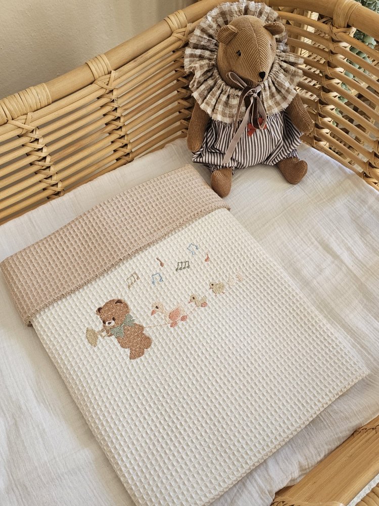 Little Melody Waffle Bebek Battaniyesi