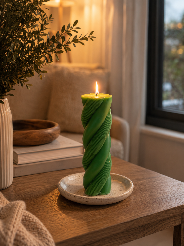 Emerald Twist Spiral Mum