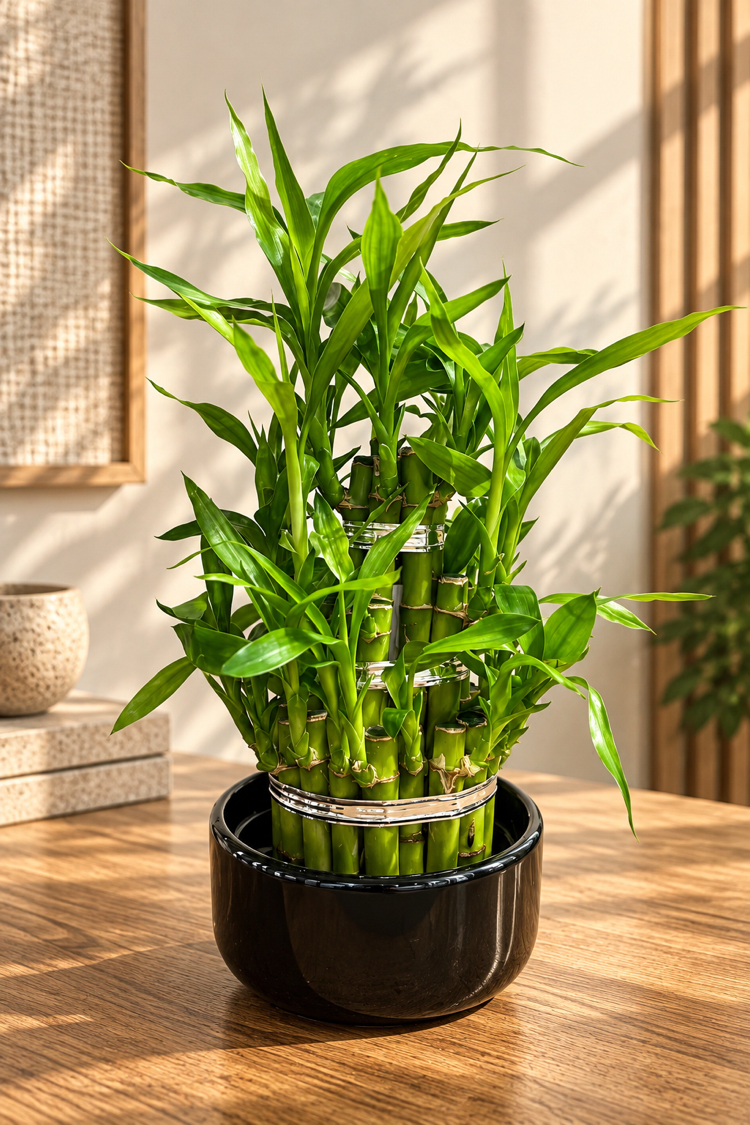 Premium | Bamboo – Dracaena sanderiana)