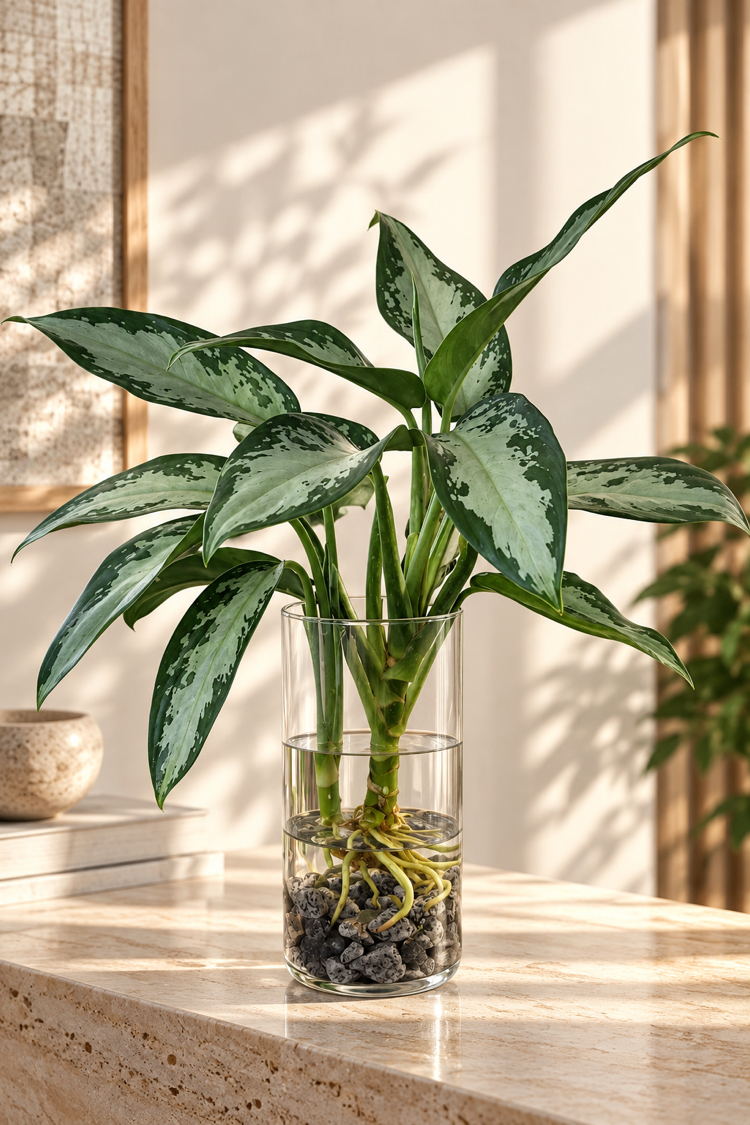 Premium | Aglaonema Silver Queen (Çin Herdemyeşili)