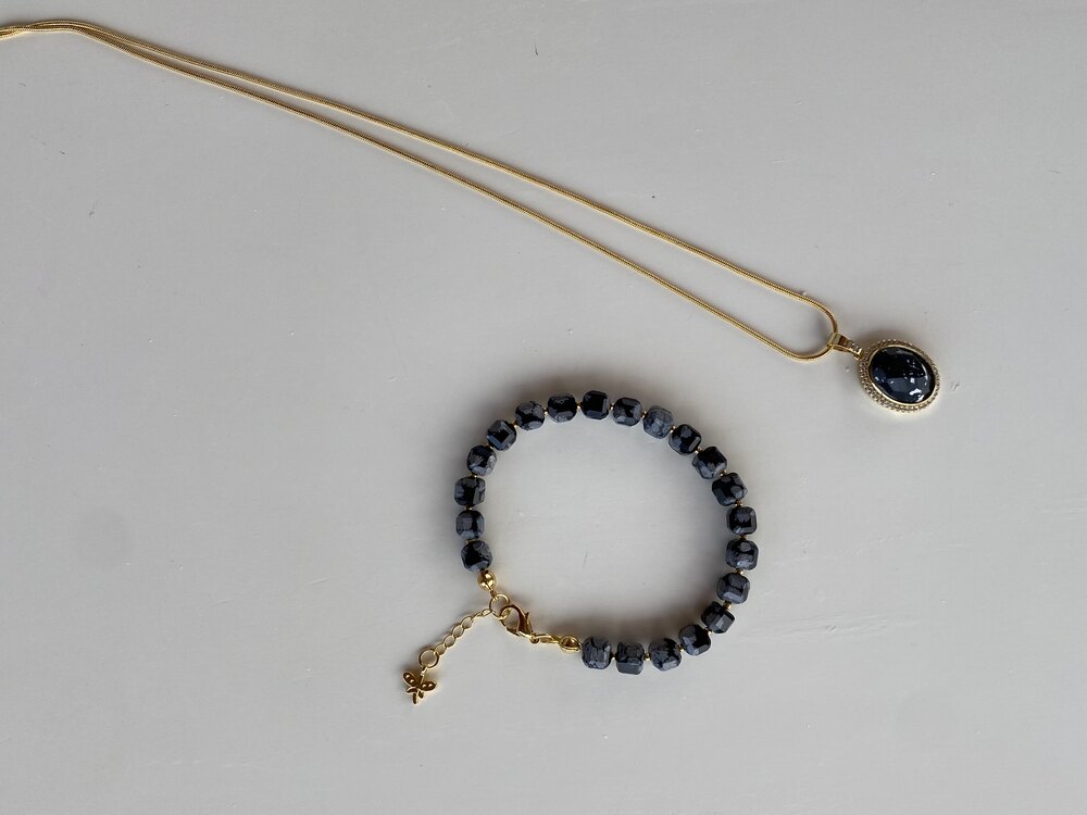 Obsidyen Kolye ve Bileklik
