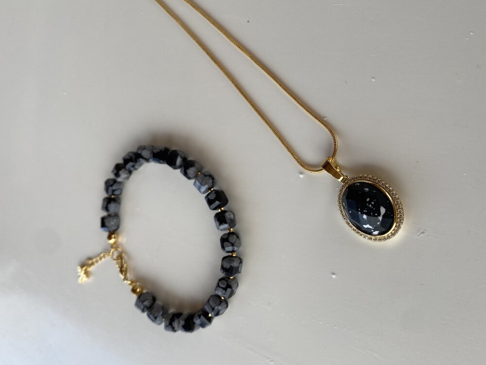 Obsidyen Kolye ve Bileklik