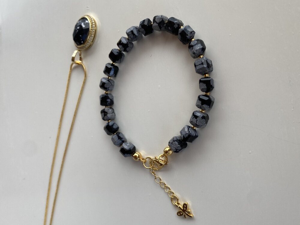 Obsidyen Kolye ve Bileklik
