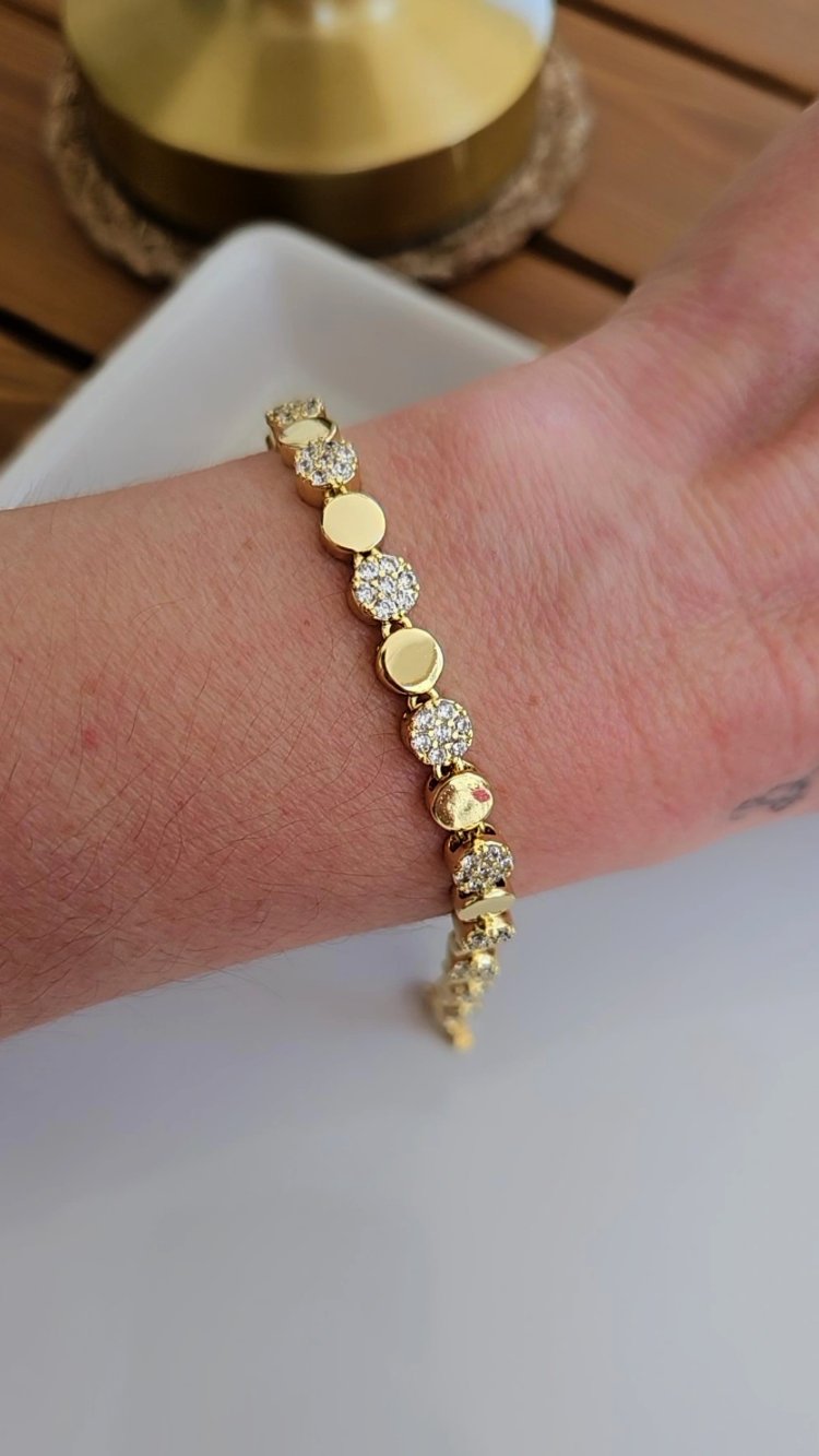 Özel Seri Petek Model 14K Bileklik