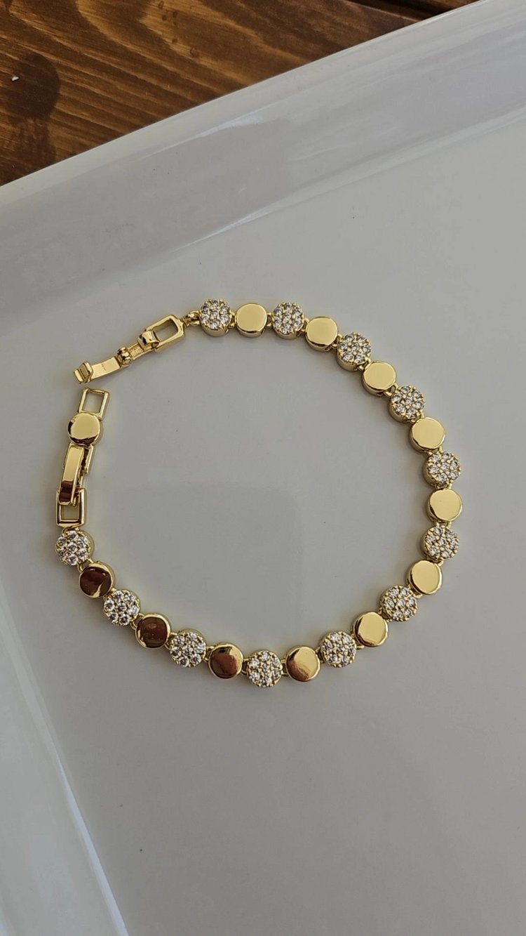 Özel Seri Petek Model 14K Bileklik