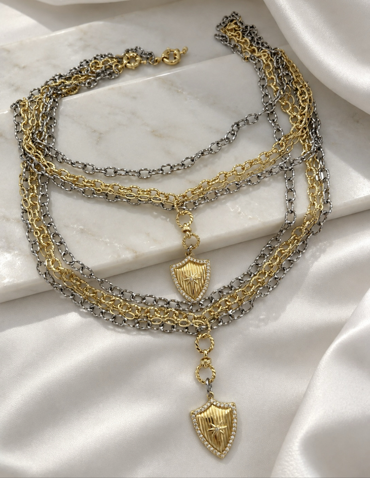 Luxe Shield Necklace 