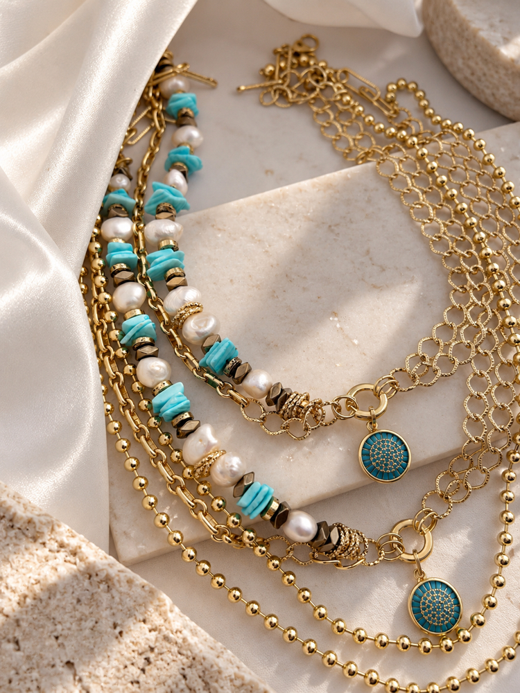Blue Shine Necklace