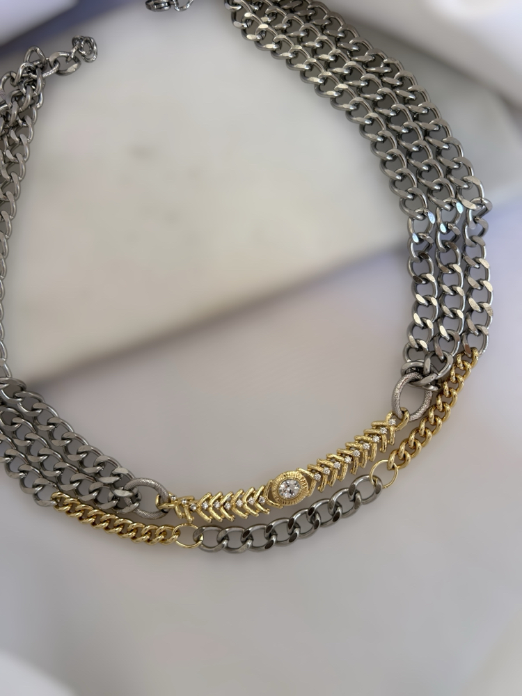 Iron Gold Choker