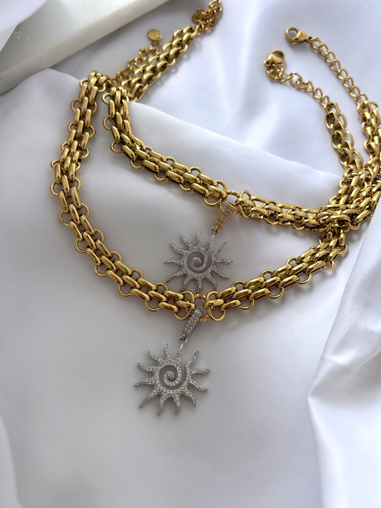 Sun Spiral Necklace