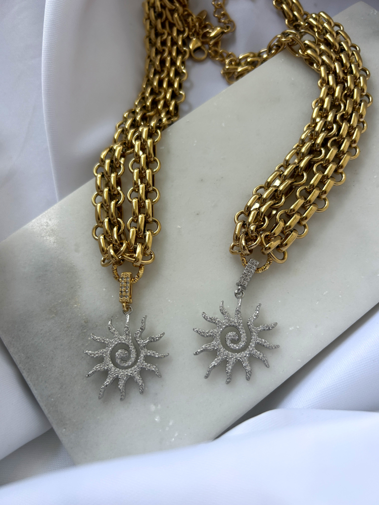 Sun Spiral Necklace