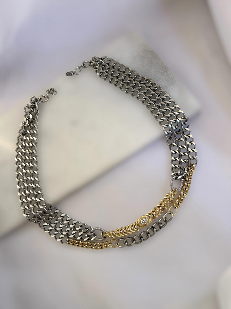 Iron Gold Choker