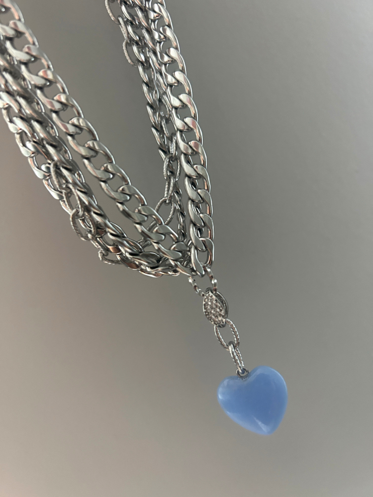 Blue Heart Choker