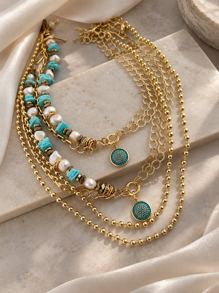 Blue Shine Necklace