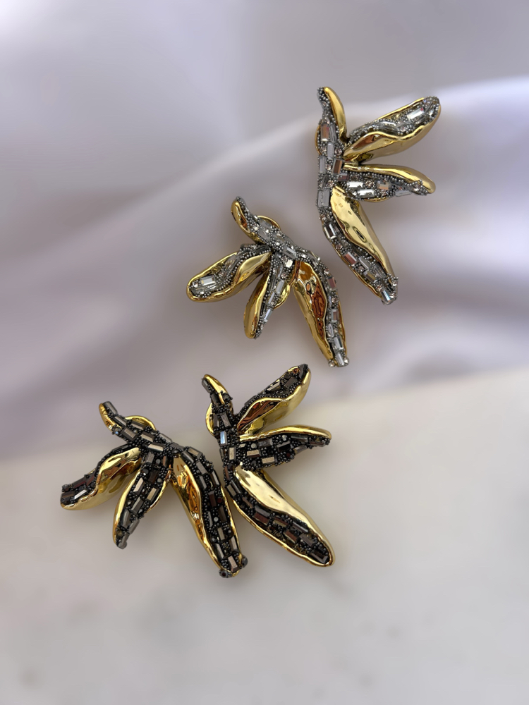 Ash earring Silver