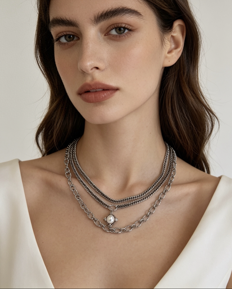 Moon Pearl Necklace 