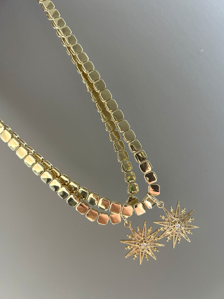 Goldy Stone Necklace 