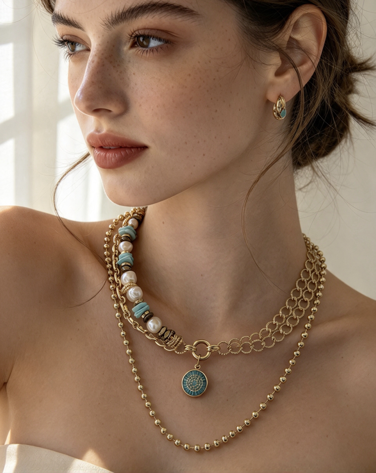 Blue Shine Necklace