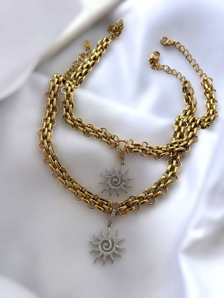 Sun Spiral Necklace