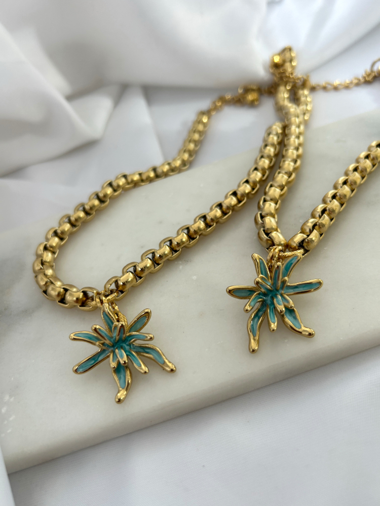 Azure Bloom Necklace