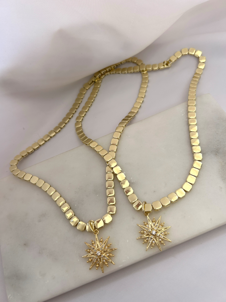 Goldy Stone Necklace 