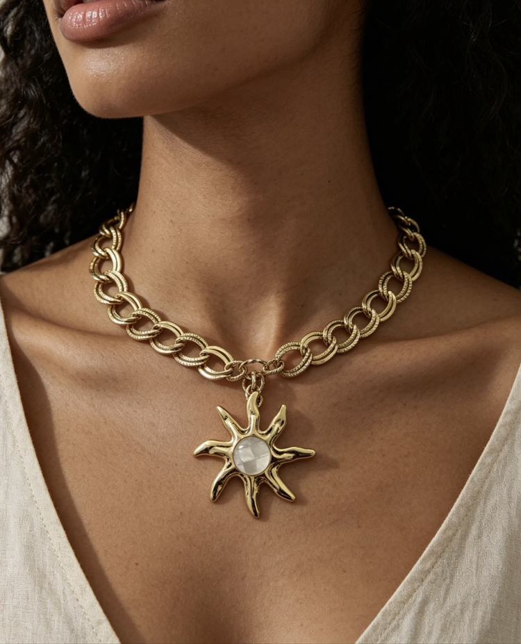 Helia  Sun Necklace 