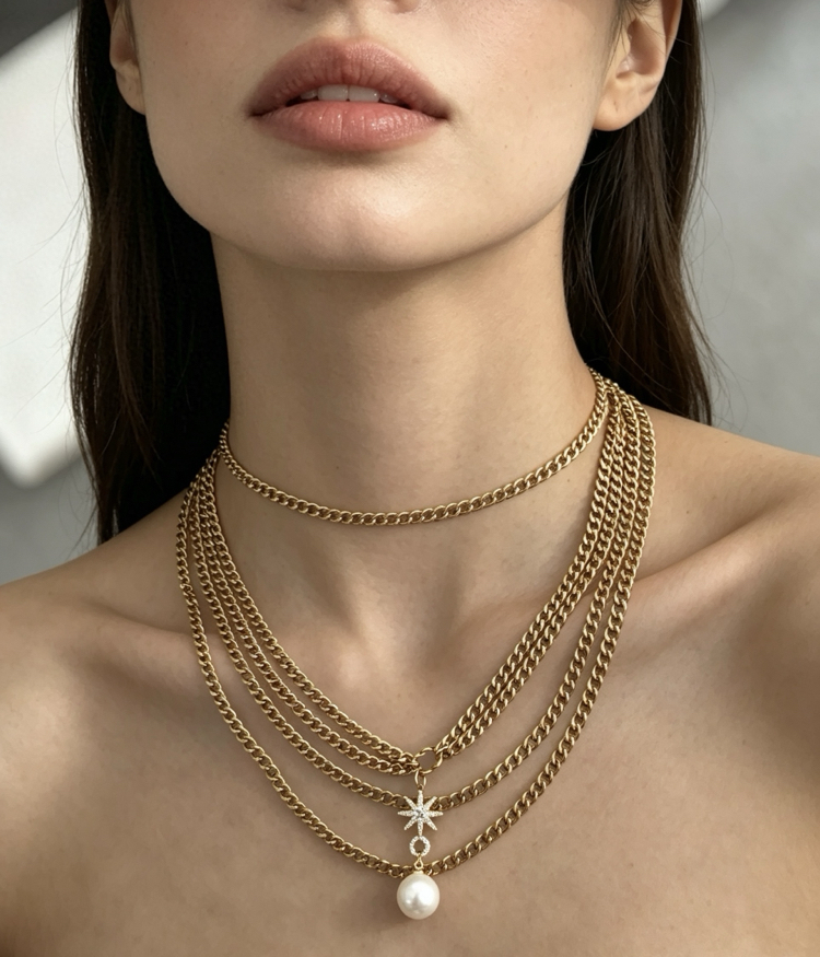 Luna drip necklace