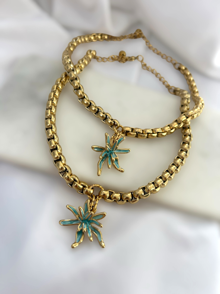 Azure Bloom Necklace