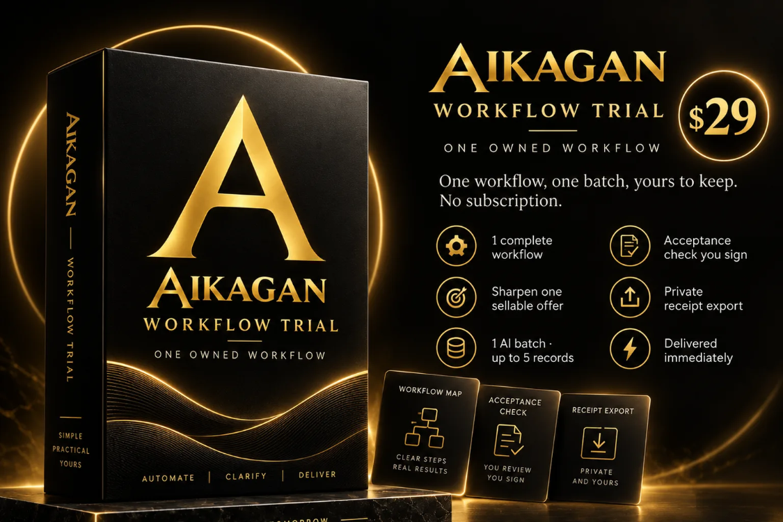 AIKAGAN Workflow Trial — Tek Sahipli Yapay Zekâ İş Akışı